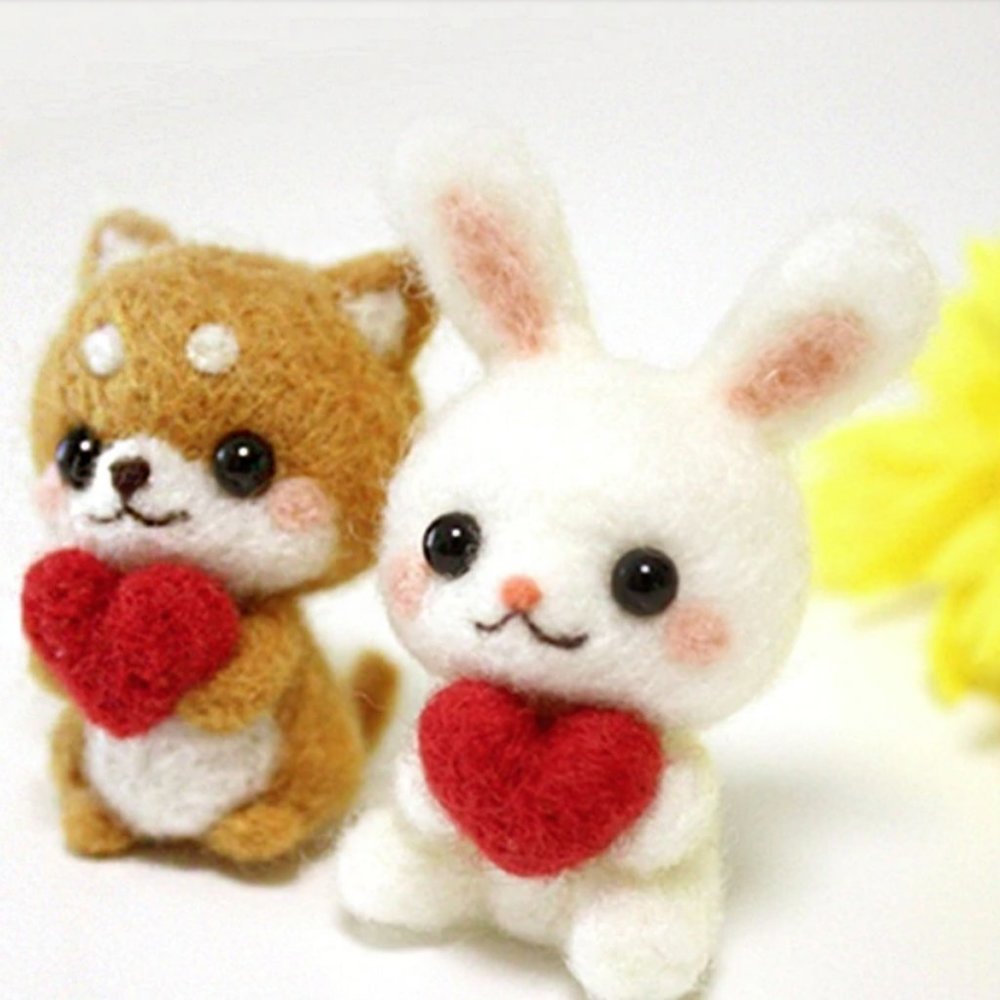 Wool Needle Felting - Animal Keychain